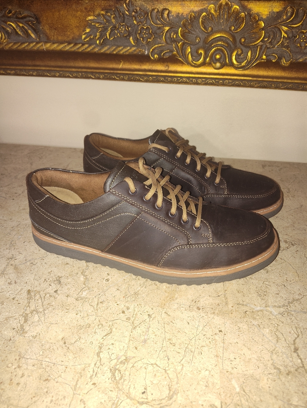 Florsheim Gridley Dark Brown Steel Toe Casual Oxford Lace-Up Sneakers